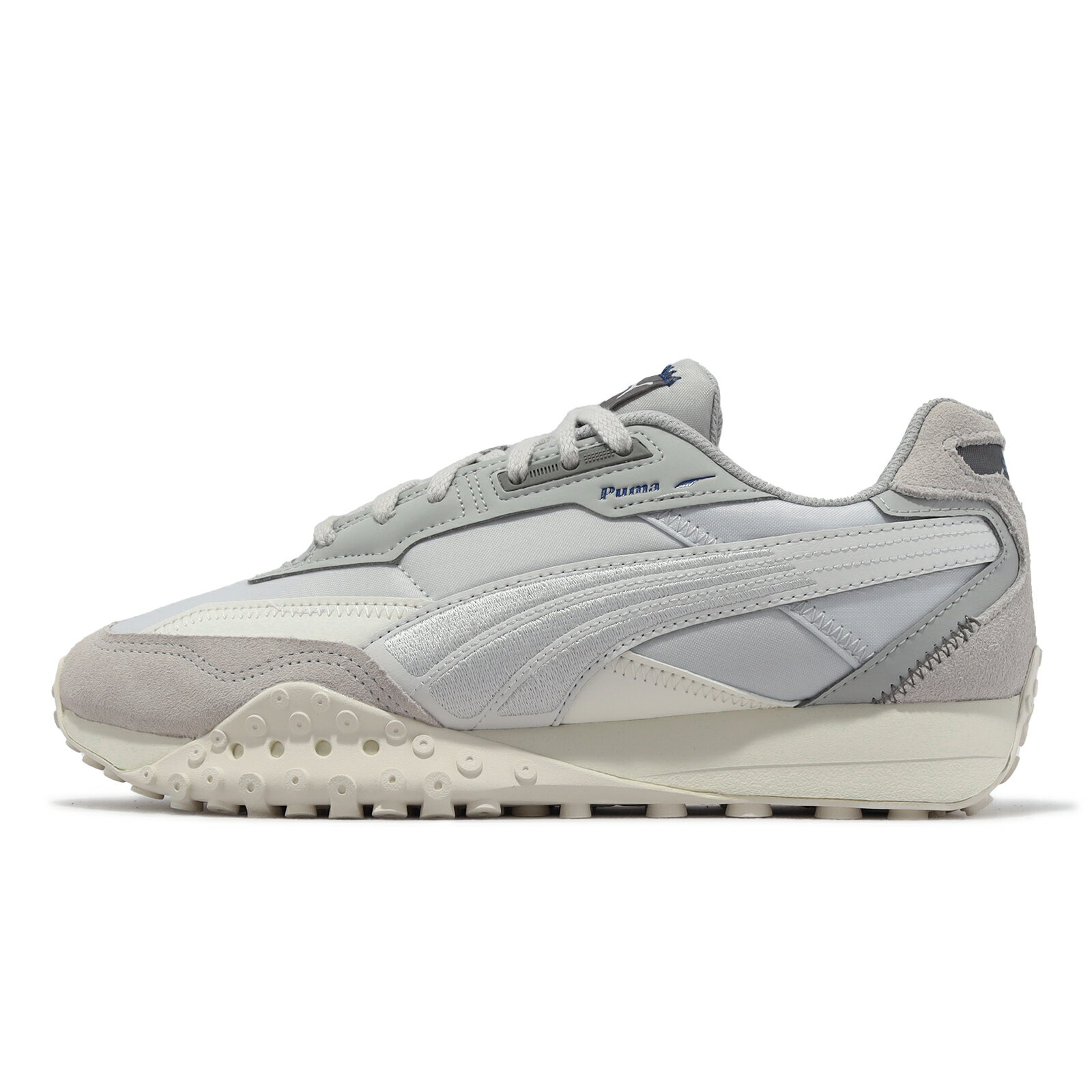 Puma 休閒鞋 Blktop Rider Neo Vintage 灰 白 男鞋 女鞋 復古 麂皮 運動鞋