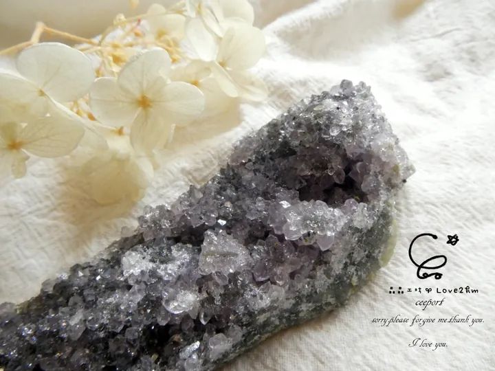 紫晶簇 水晶飾品 晶晶工坊-love2hm 3655