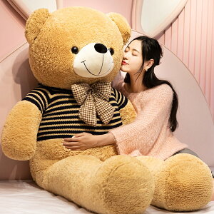 熊公仔睡覺布娃娃女生日禮物抱抱熊毛絨泰迪熊貓玩偶大號超大