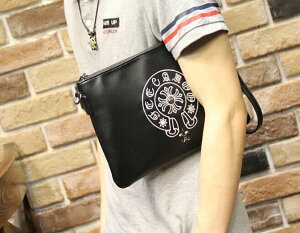 FINDSENSE Z1 韓國 時尚 潮 男 皮質 十字圖紋 手提包 手拿包 皮夾包 公事包 側背包