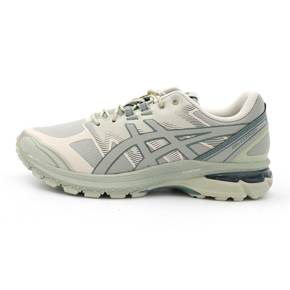 Asics GEL-TERRAIN 灰綠 皮革 網布 運動鞋 男女款 B5018 (1203A342-020)