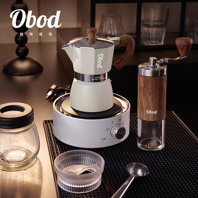 Obod雙閥摩卡壺家用小型煮咖啡器具手沖咖啡壺套裝意式萃取手沖壺-創美