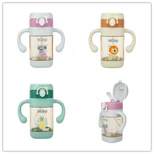 NUby PPSU學飲杯 (粗吸管)-300ML-3款可選