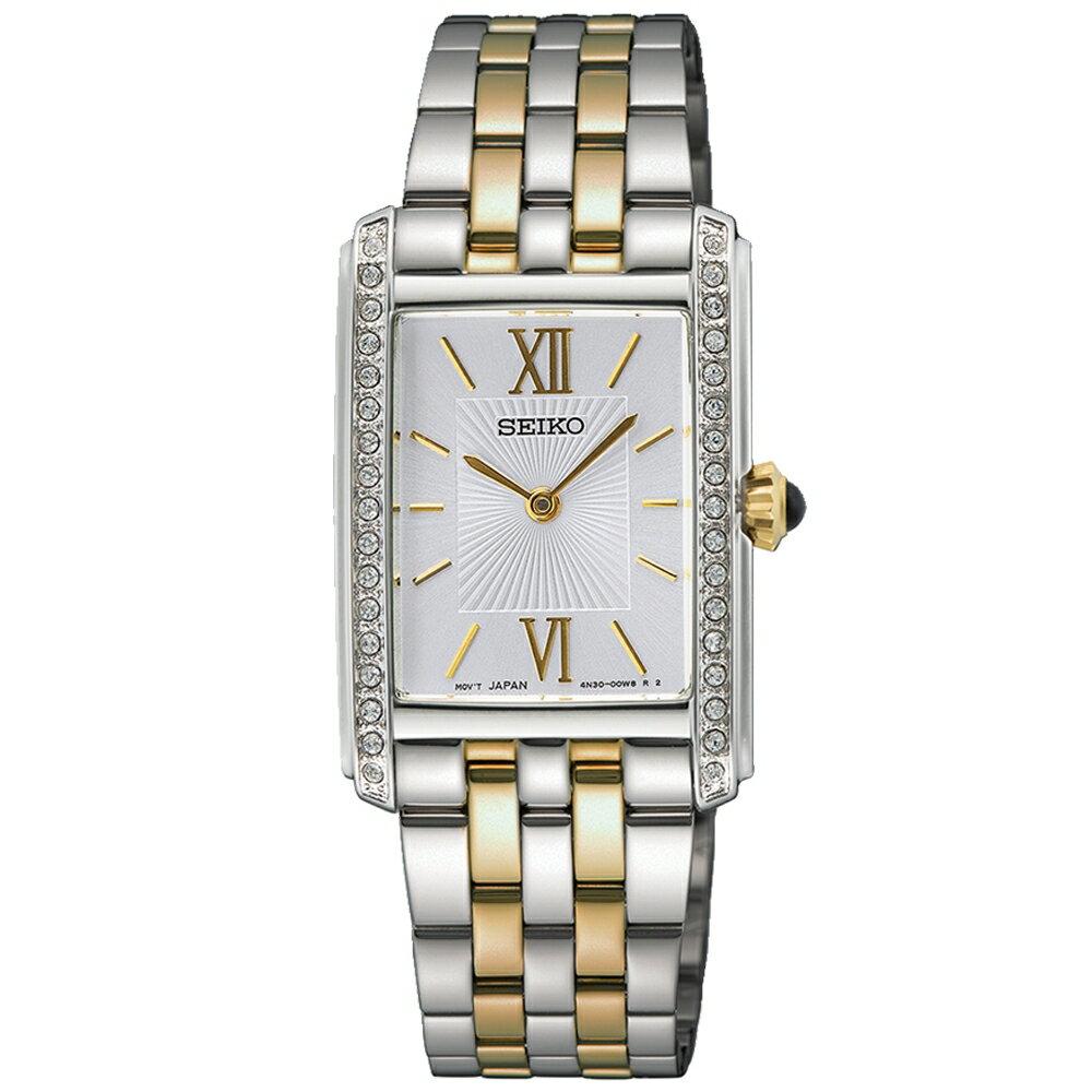 送禮首選★SEIKO 精工 CS系列 簡約方形女錶4N30-00R0KS/SWR093P1 SK005 附提袋【全館滿額折價★APP下單點數4倍送】線上購買享_實體門市同步服務