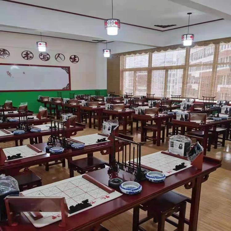 書桌椅 條案仿古中式學習茶藝毛筆培訓實木書法桌條幾供桌畫案條桌國學桌「店長推薦」
