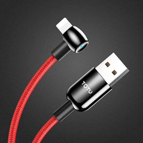 【TOTU】星耀系列智能斷電Lightning彎頭充電1.2M數據傳輸線 BLA048【APP享6%回饋】 0