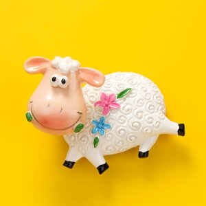 可愛動物3D立體冰箱貼 創意個性卡通小羊磁性貼 家居裝飾強力磁鐵