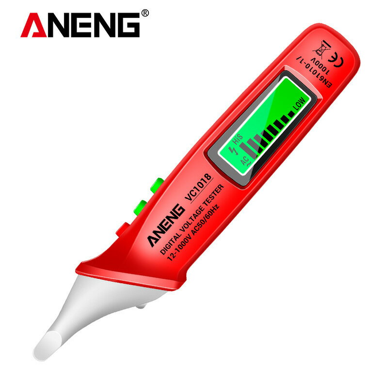 【滿額免運+3%點數回饋】專業級 數位顯示 檢測神器 水電維修必備 ANENG 非接觸智慧數顯測電筆 電工零火線檢測 電工維修感應式電筆