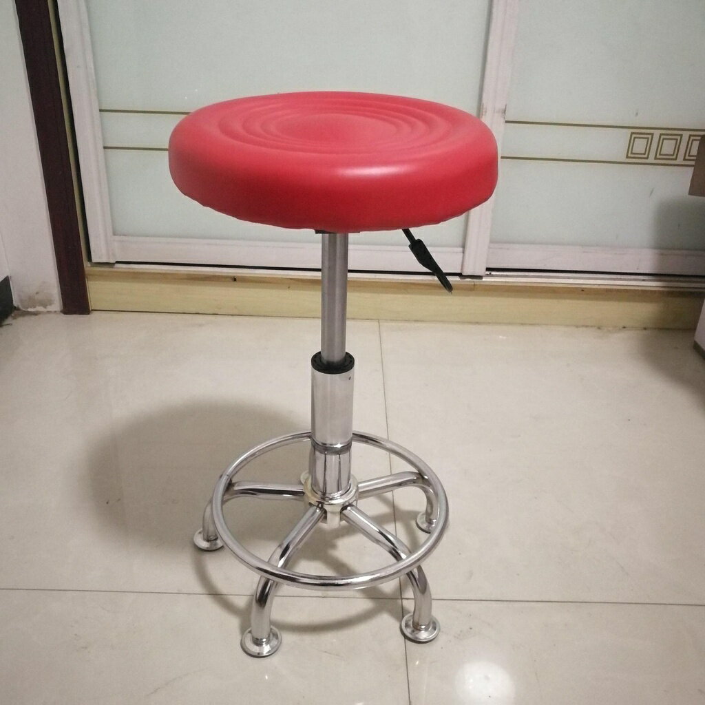 免運 家具 批髮美容凳酒吧凳理髮椅滑輪凳工作凳旋轉陞降凳小圓凳 可開發票 5