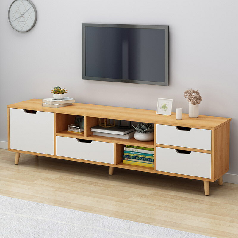 APP下單享點數9% 北歐電視柜現代簡約小戶型客廳臥室主臥家用經濟型放電視機的柜子