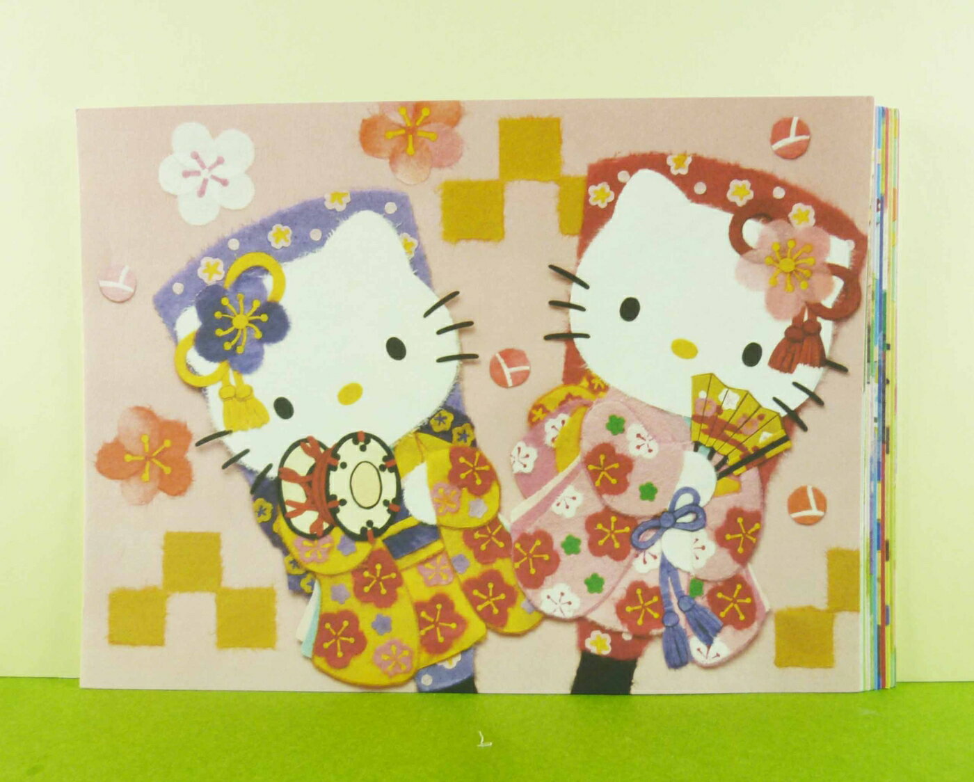 【震撼精品百貨】Hello Kitty 凱蒂貓 卡片-12入和風 震撼日式精品百貨