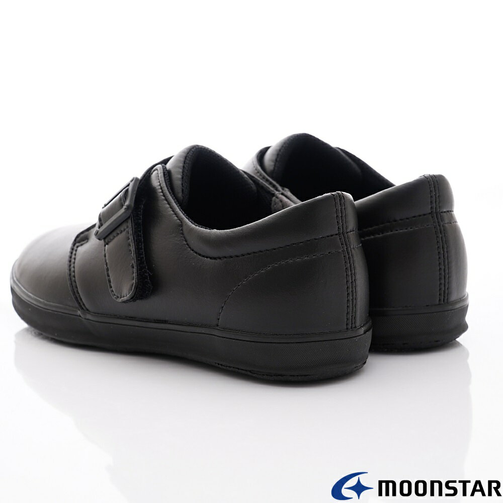 日本月星Moonstar機能童鞋日本製黑皮鞋系列寬楦頂級皮鞋款22246黑(中小童段/中大童段) 5