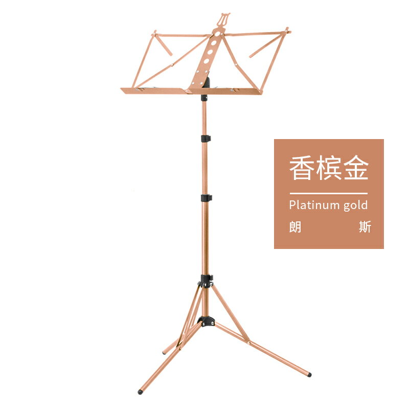 樂譜架 menu架 譜架 樂譜架便攜式超輕折疊歌譜曲譜小提琴古箏鋁合金簡易專業琴譜架子『FY02017』 4