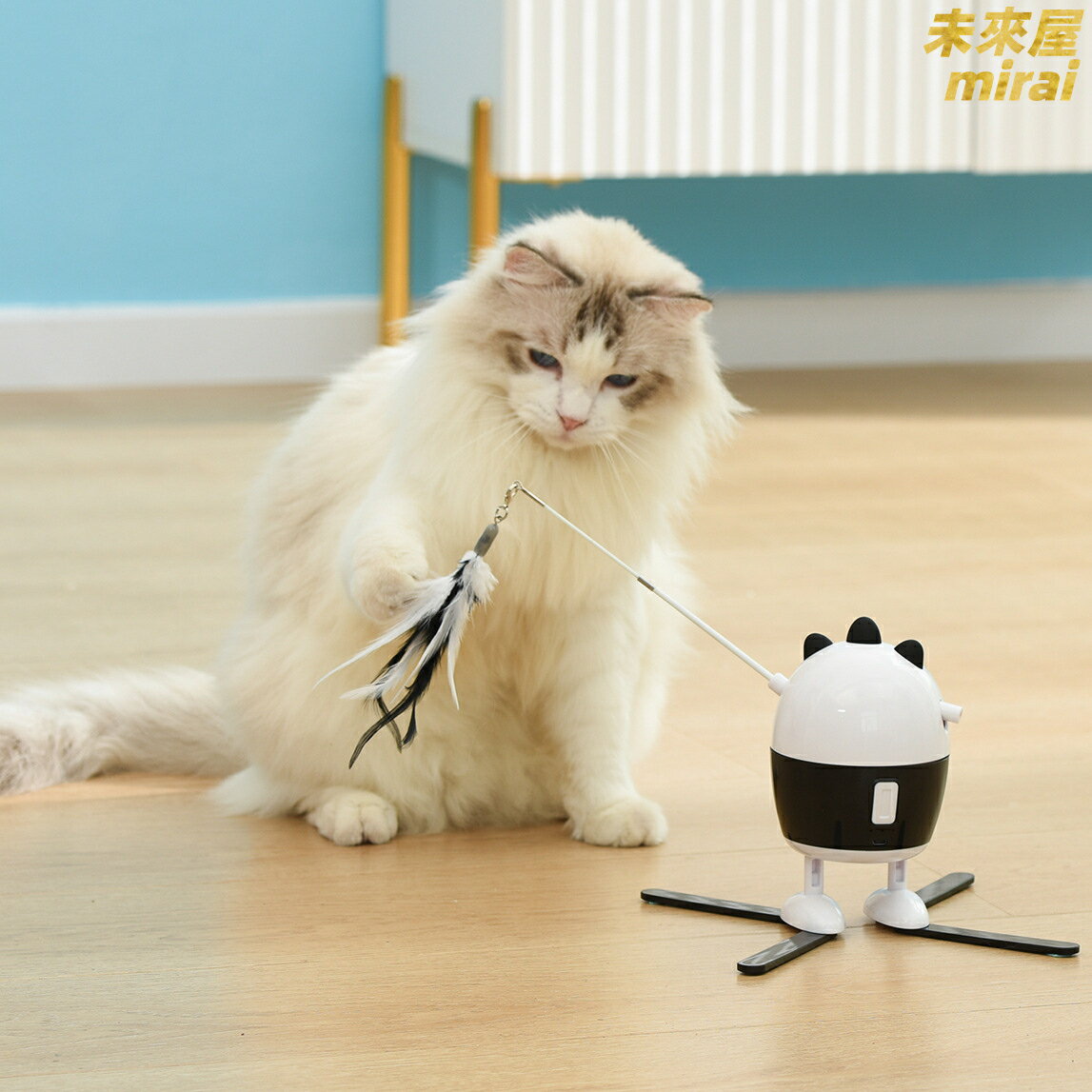 【無規則旋轉】逗貓器 電動寵物玩具 雷射逗貓棒 貓咪玩具 自動逗貓 羽毛逗貓棒 互動玩具 雷射光點 吸引貓咪注意力 解放雙手