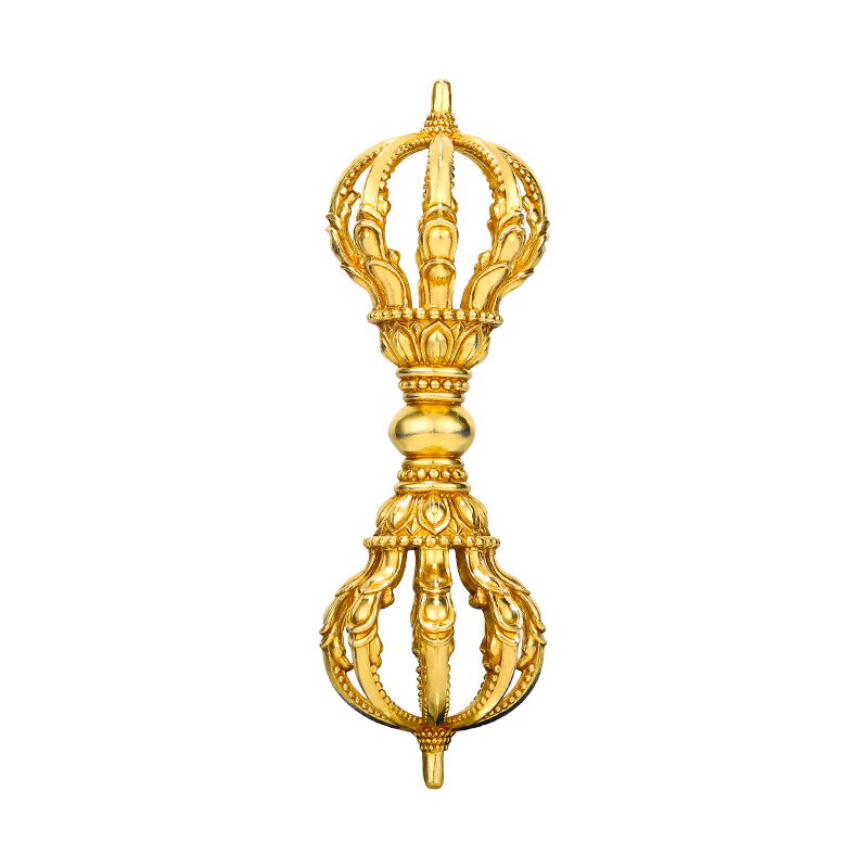 純銅九股金剛杵密宗佛前擺件佛具大全藏傳法器九股杵家用11.5cm | 協貿