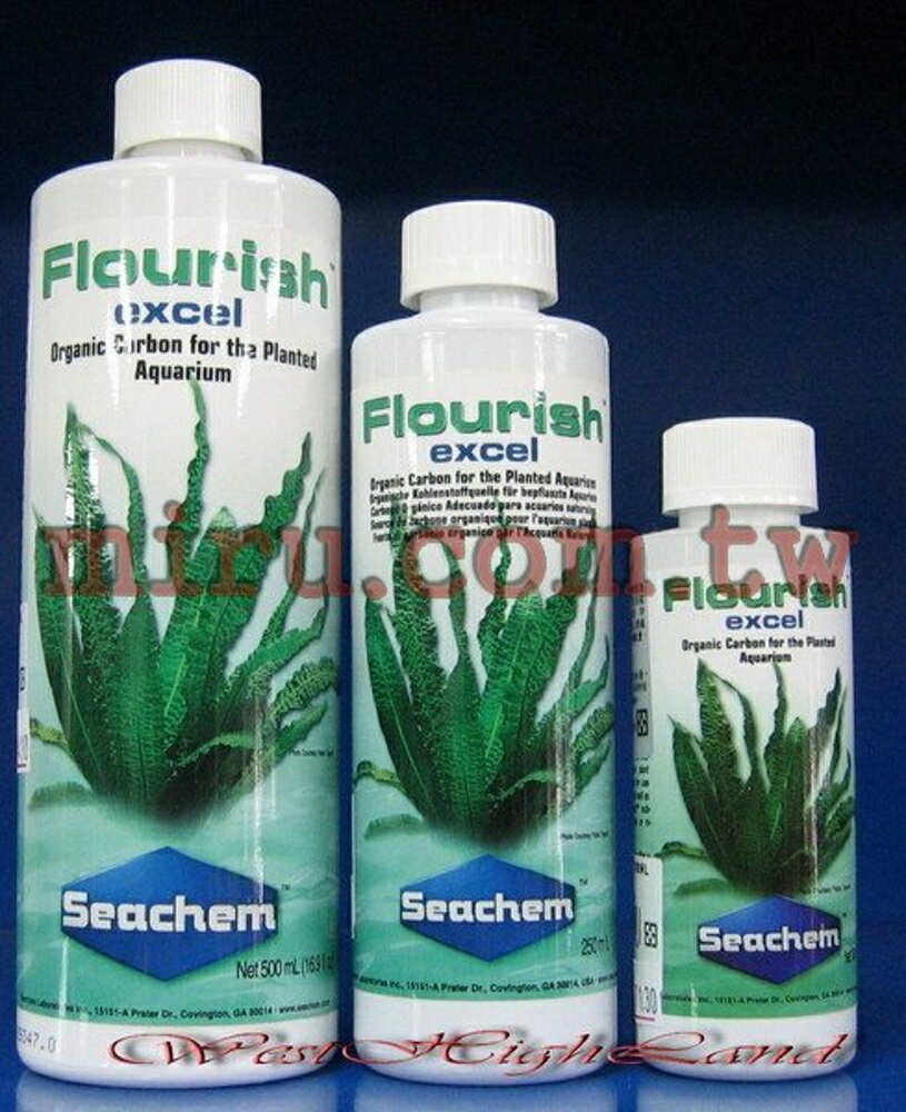 【西高地水族坊】美國原裝進口 西肯Seachem Flourish Excel 水草有機碳源(250ml)