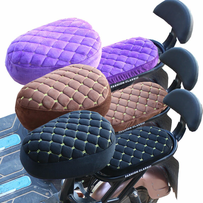 電動自行車座套電瓶車自行車通用坐墊套加絨加厚柔軟舒適四季通用