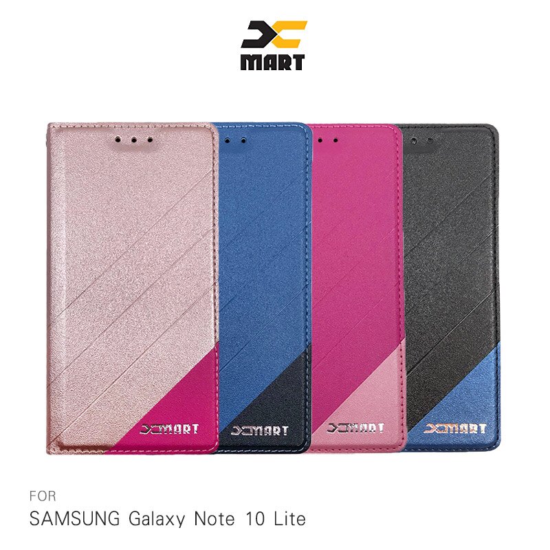 XMART SAMSUNG Galaxy Note 10 Lite 磨砂皮套 掀蓋 可站立 插卡 撞色【APP下單4%點數回饋】