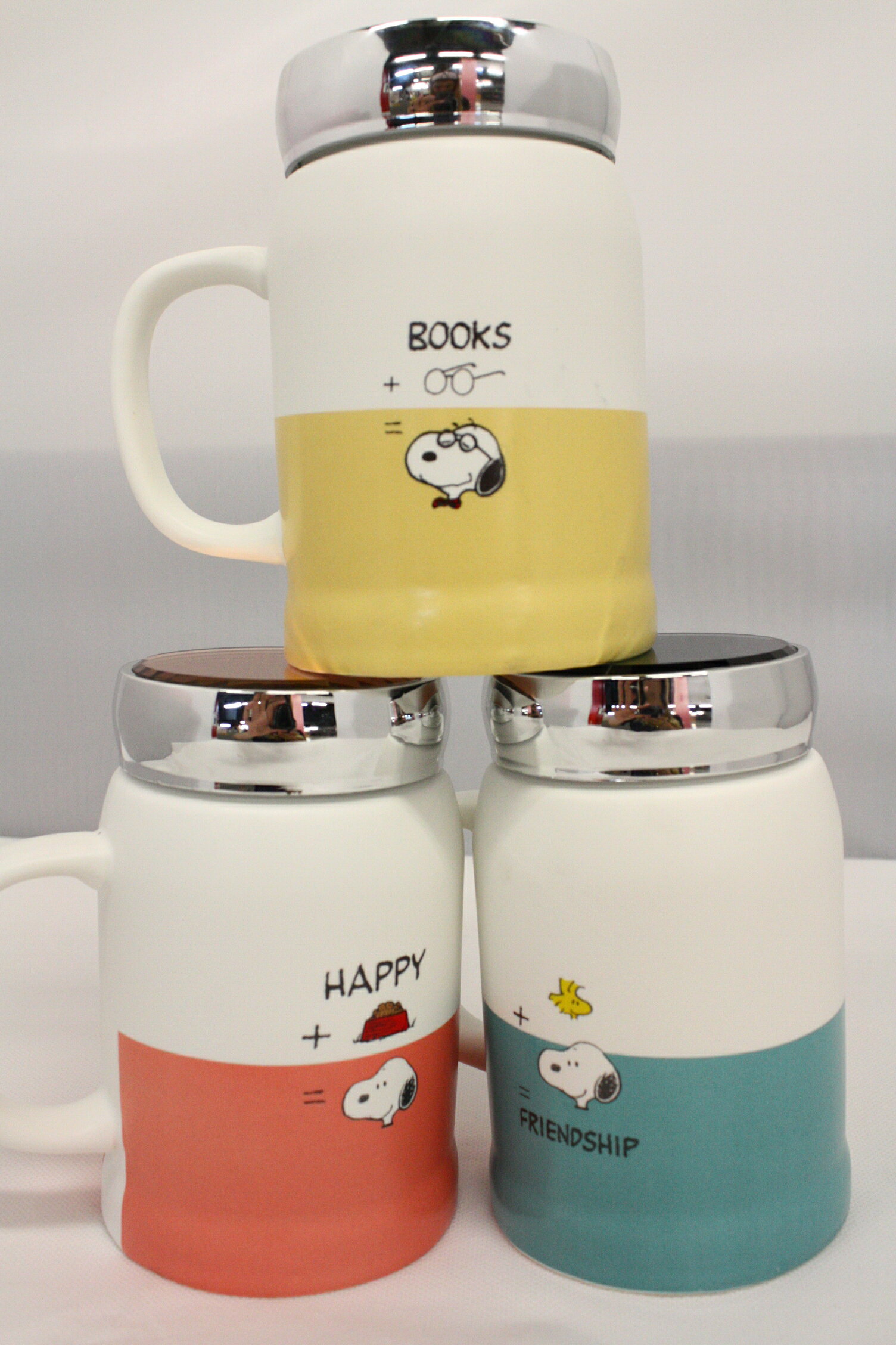 大賀屋 史奴比 陶瓷杯 有蓋子 水杯 茶杯 史努比 Snoopy 正版 授權 T0001 40 T0001 42