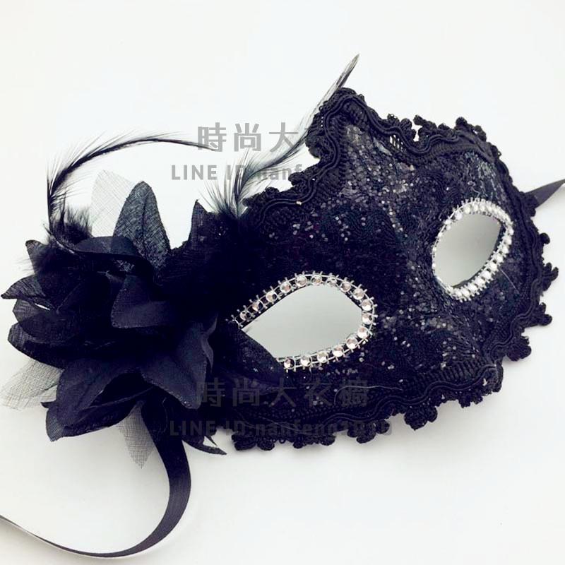 萬聖節化妝舞會面具女氣質半臉舞會假面公主cos派對兒童面具走秀【時尚大衣櫥】