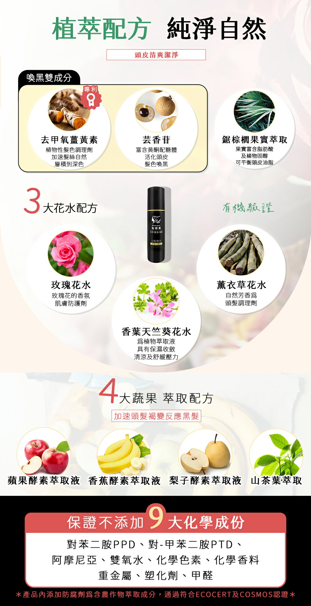 PURE HOME- 髮速黑 奢華修護透黑組plus｜植萃護髮素plus 90ML 植萃護髮噴霧 ｜超人氣組合 海翔健康館 3