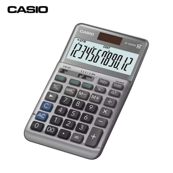 計算機 CASIO JF-120FM 稅率電算機 (12位數)