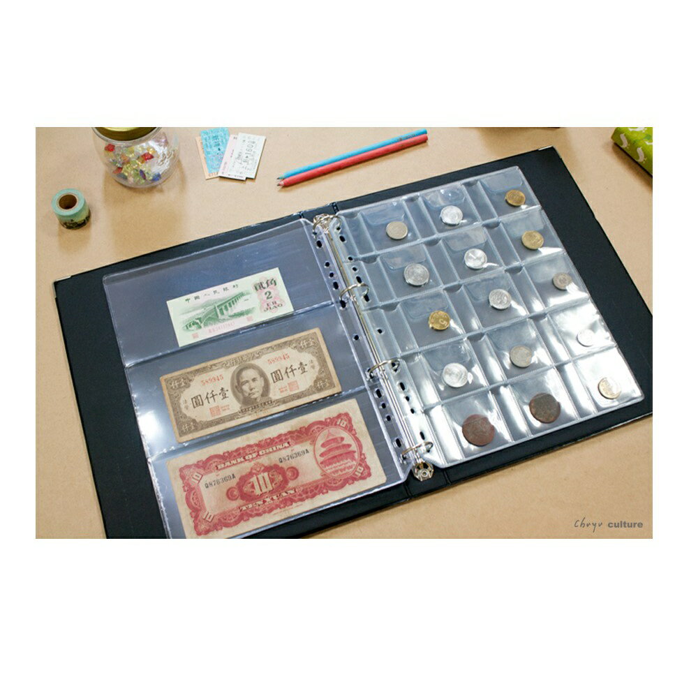 珠友7282(7276D) A4/13K 4孔活頁紙鈔.硬幣珍藏冊/鈔票收藏/硬幣收藏/台灣製| BEST文具生活百貨| 樂天市場Rakuten