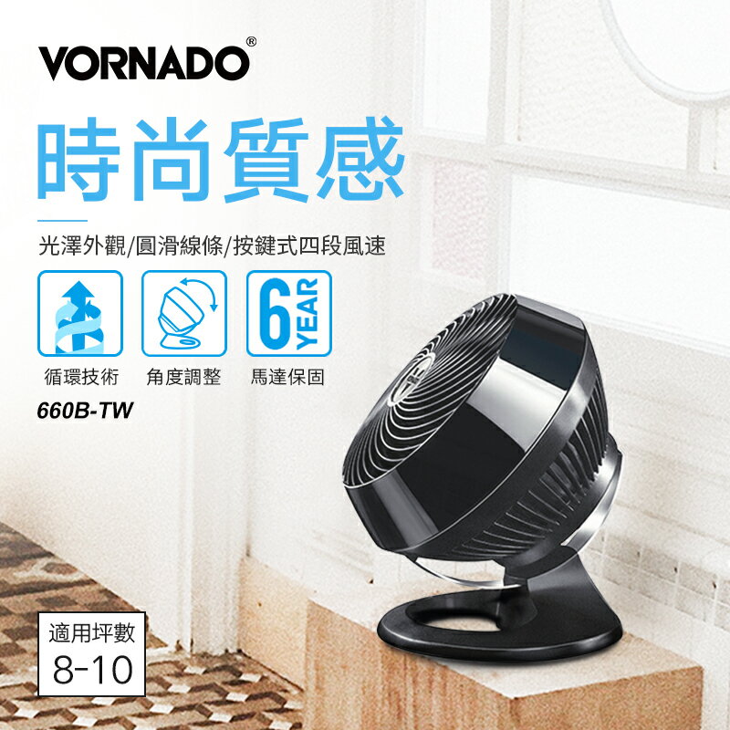 美國VORNADO沃拿多 渦流空氣循環機 循環扇 660-TW 8-10坪用【三井3C】