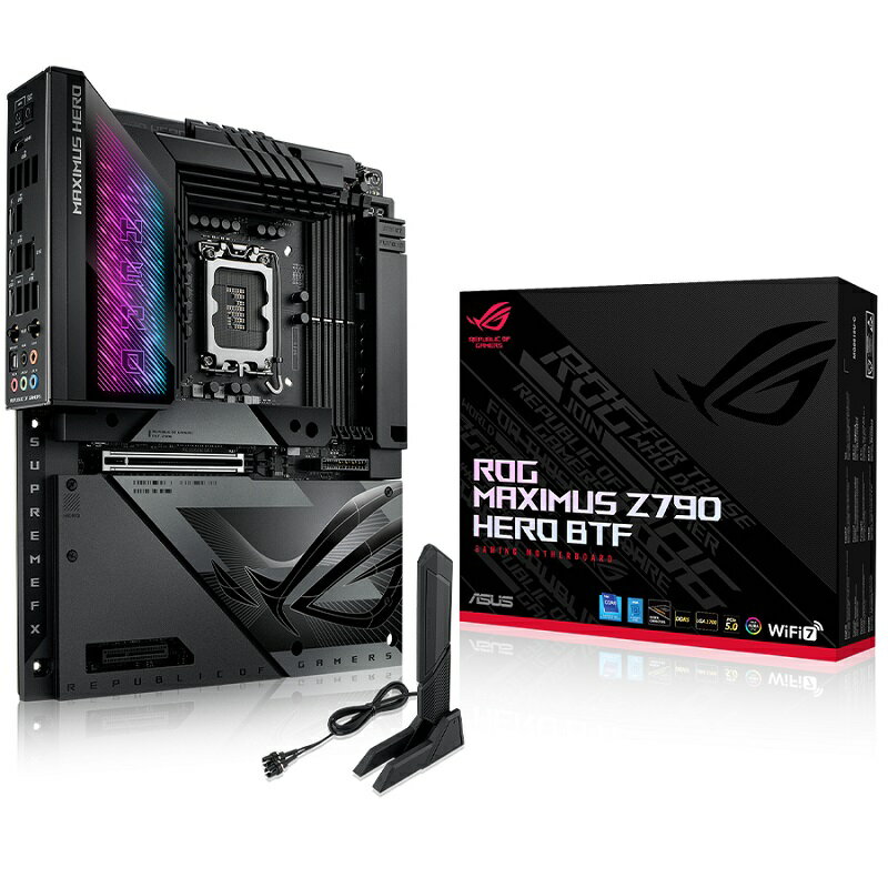 【最高現折268】ASUS 華碩 ROG MAXIMUS Z790 HERO BTF LGA1700/D5/背插/主機板