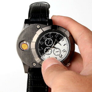 手錶點菸器667 經典時尚男性手錶 造型打火機 點煙器【GF459】 123便利屋