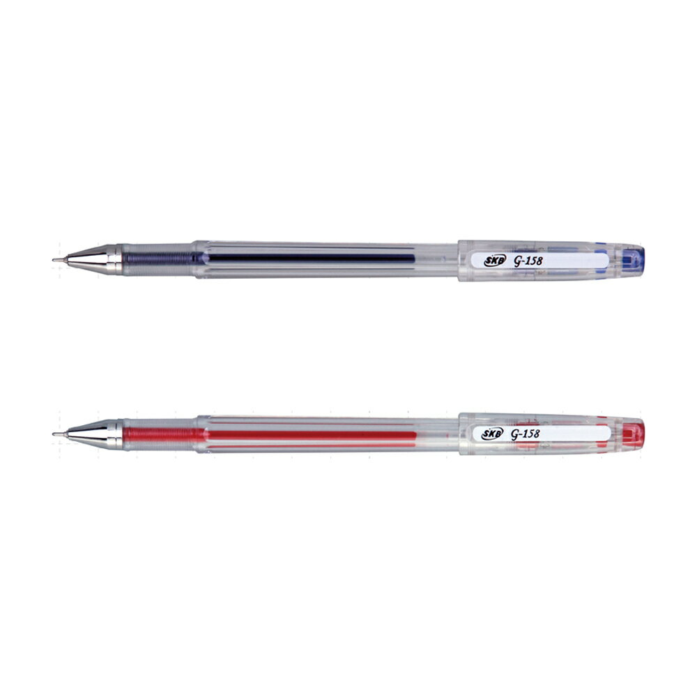 SKB 鋼珠筆 0.4mm 藍芯/紅芯 12支入/盒 G-158