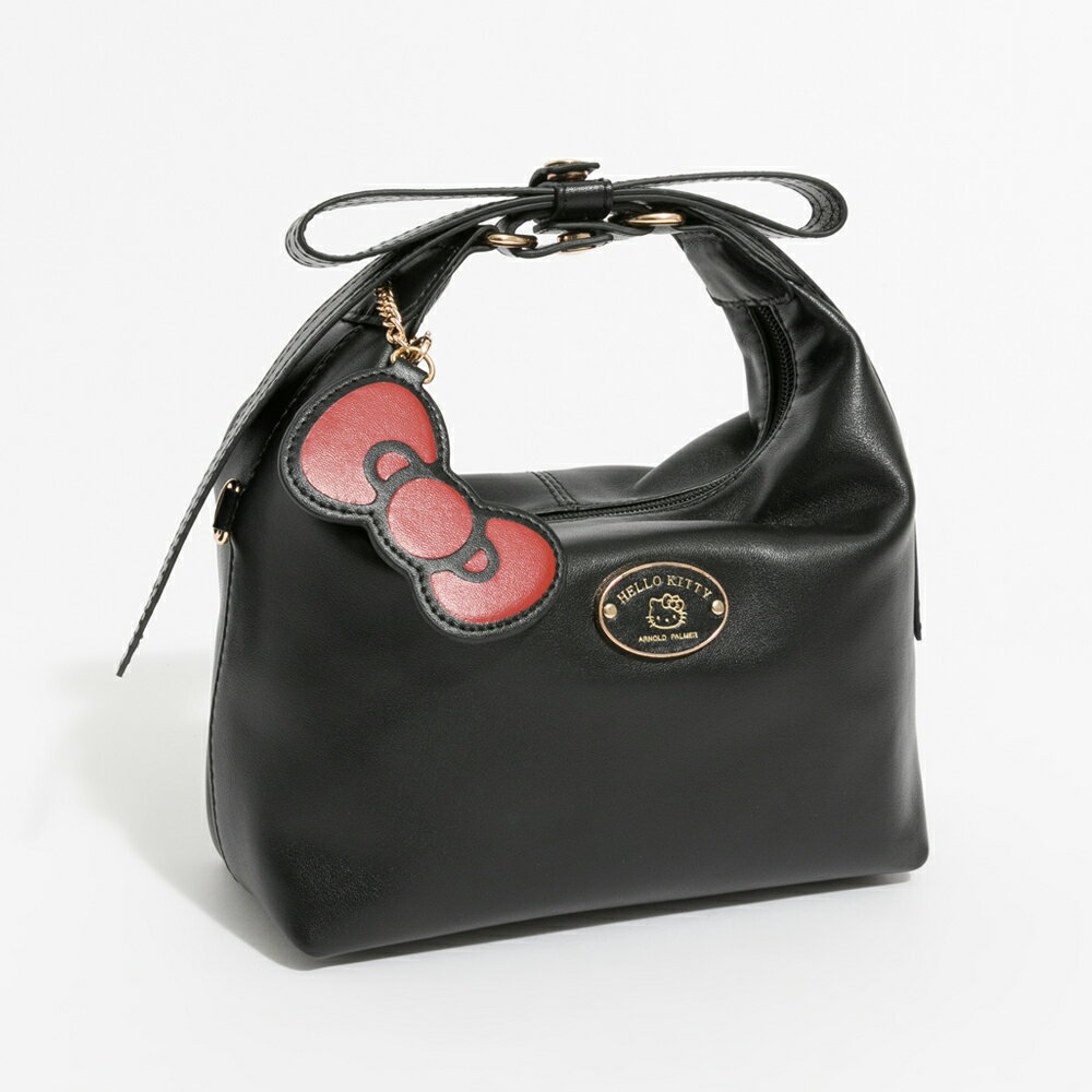 Hello Kitty - Arnold Palmer - 手提包附長背帶 Morbidezza系列 - 黑色 1