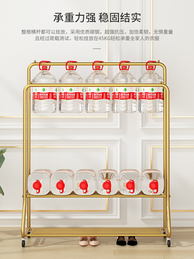 加粗晾衣架家用簡易涼衣桿落地折疊臥室曬衣服架子陽臺掛衣置物架