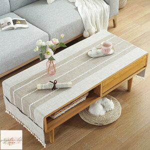 桌布網紅現代簡約棉麻長方形電視櫃蓋巾客廳桌布藝日式
