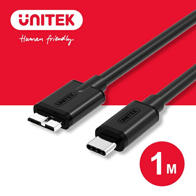 【樂天限定_滿499免運】UNITEK Type-C (USB C) 轉Micro USB3.0傳輸/充電線 (Y-C475BK)