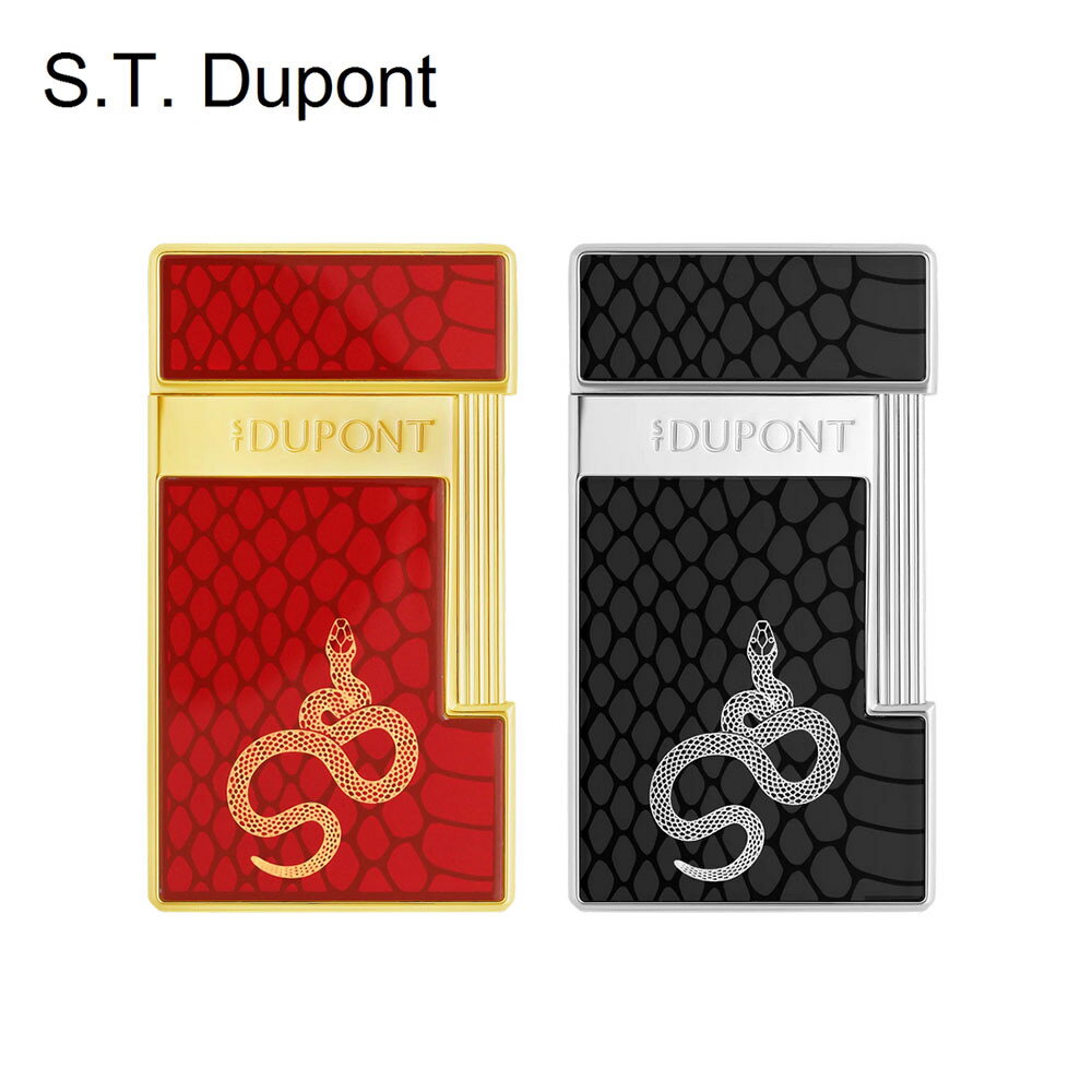 S.T.Dupont 都彭 SLIMMY系列 打火機 蛇 紅色/黑色 28075/28076