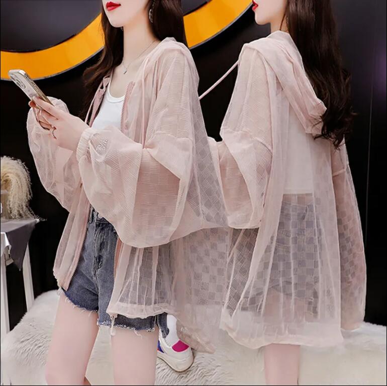寬松薄款防曬衣女外穿夏季新款防紫外線休閑大碼透氣外套【步行者戶外生活館】
