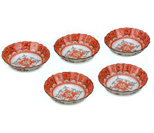 【領券滿額折100】 日本飯田屋 九谷燒 3.8号小鉢組(5入)