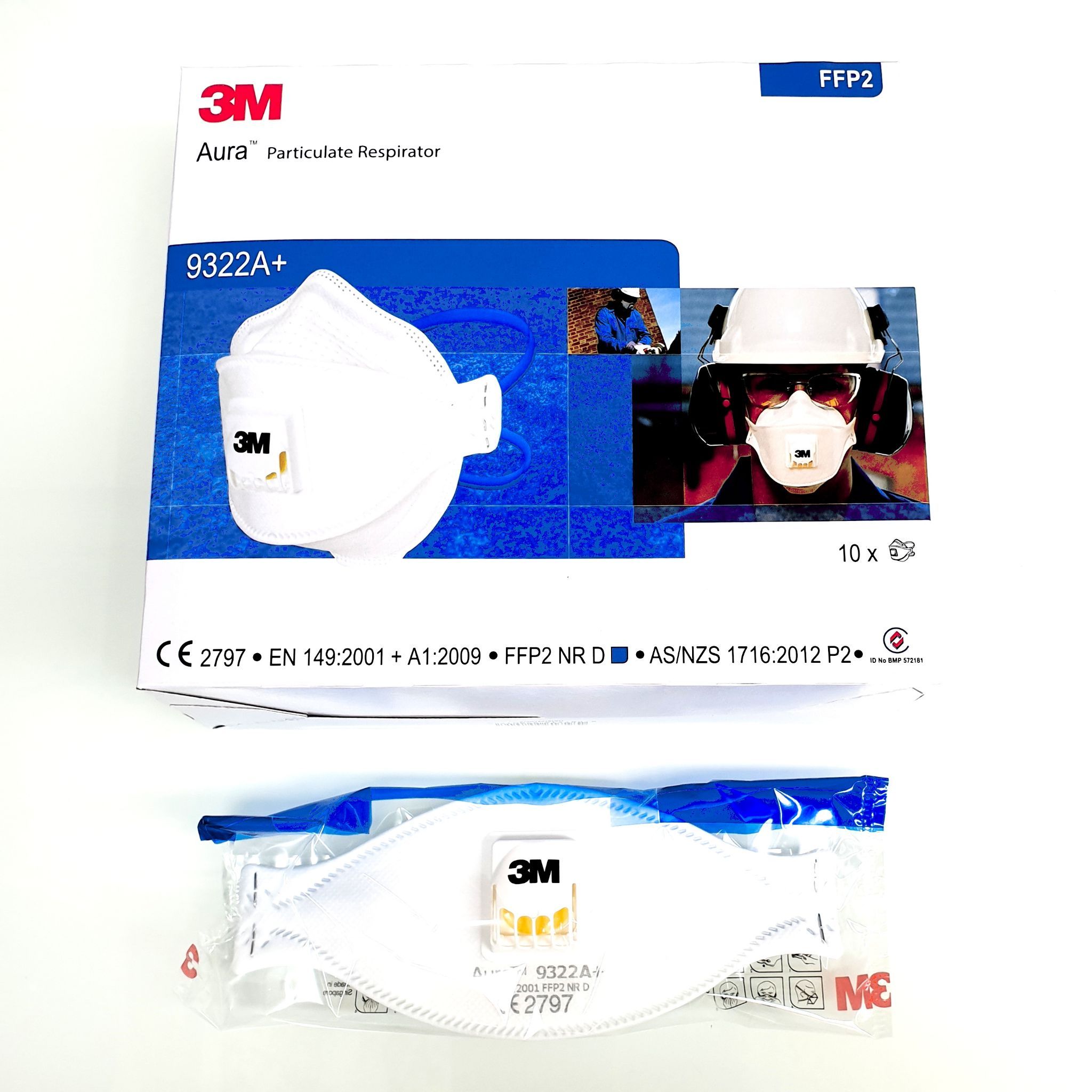 3M口罩 N95口罩9322A+ 高端防護口罩FFP2级别  (謙榮國際) 7