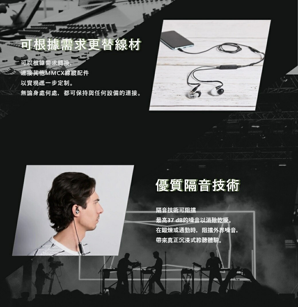 (現貨)SHURE舒爾 AONIC 4（1圈1鐵）監聽耳道式耳機 台灣公司貨 5