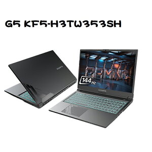 【額外加碼2%回饋】【特仕筆電】技嘉 G5 KF5-H3TW353SH(i7-13620H/16G/512G/RTX4060/15.6吋/144Hz/FHD/W11)高效電競筆電