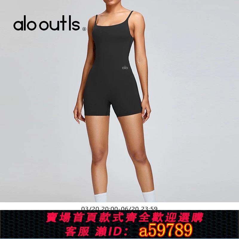 【臺灣公司 可打統編】alo outls官方奧萊店瑜伽連體服女高強度舞蹈連體健身服緊身運動
