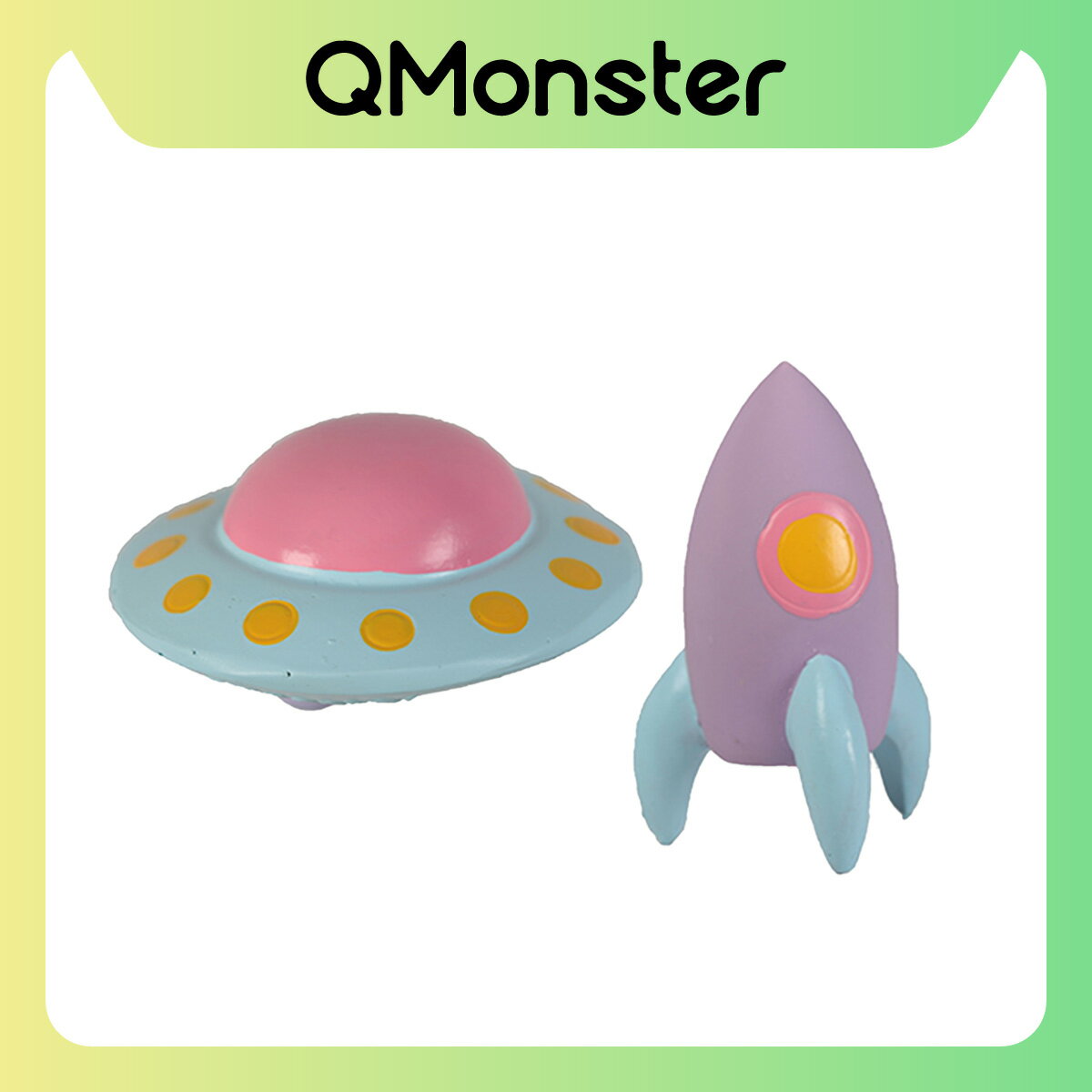 【Q-MONSTER】迷你款 火箭飛碟 發聲玩具 狗玩具 發聲玩具 寵物玩具 毛絨玩具 狗狗玩具 Q MONSTER