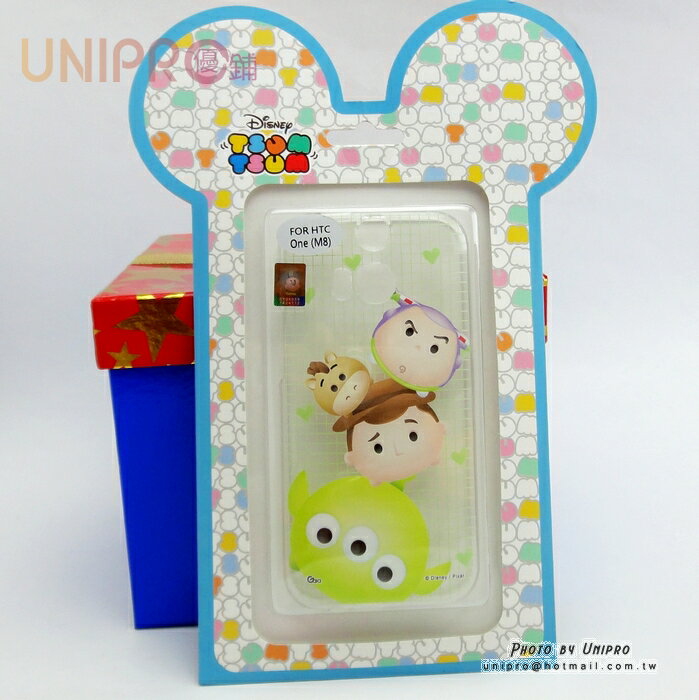 【UNIPRO】HTC ONE M8 迪士尼 Tsum Tsum 疊疊樂 玩具總動員 三眼怪 透明 TPU 手機殼 軟殼