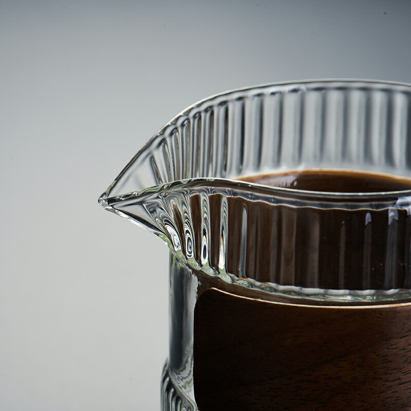 玻璃條紋公道杯茶濾一體防燙公杯功夫茶具日式大號分茶器具大容量 3