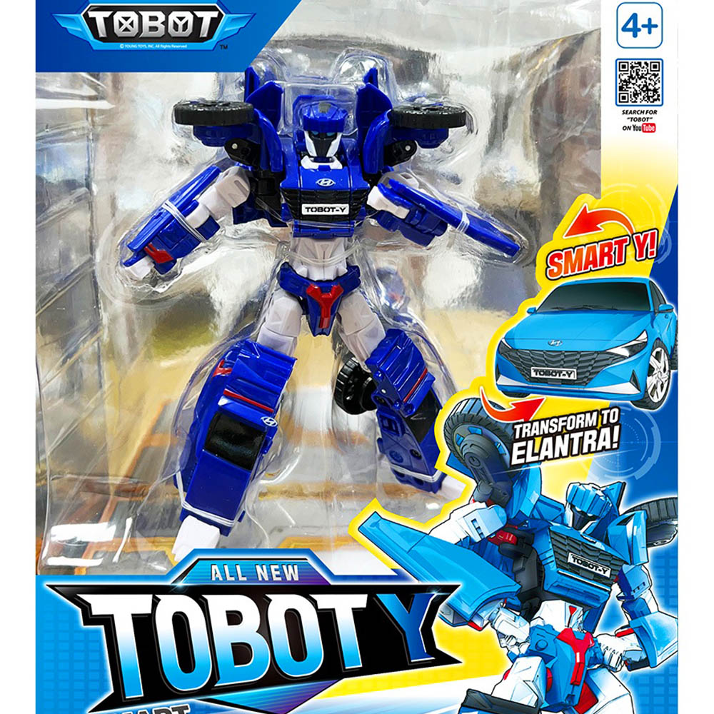 【Fun心玩】YT01163 中型 NEW TOBOT Y 機器戰士 韓國熱門 汽車變形機器人 機器人玩具 生日禮物