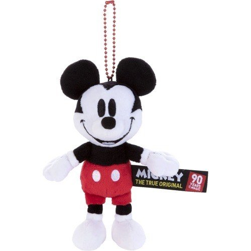 大賀屋 日貨 米奇 吊飾 掛飾 小吊飾 玩偶 布偶 附 球鏈 90週年 紀念款 迪士尼 米老鼠 J00030584