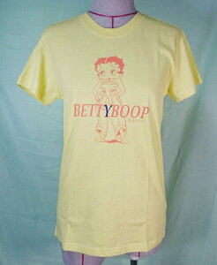 【震撼精品百貨】Betty Boop 貝蒂 圓領T 造型 黃 震撼日式精品百貨