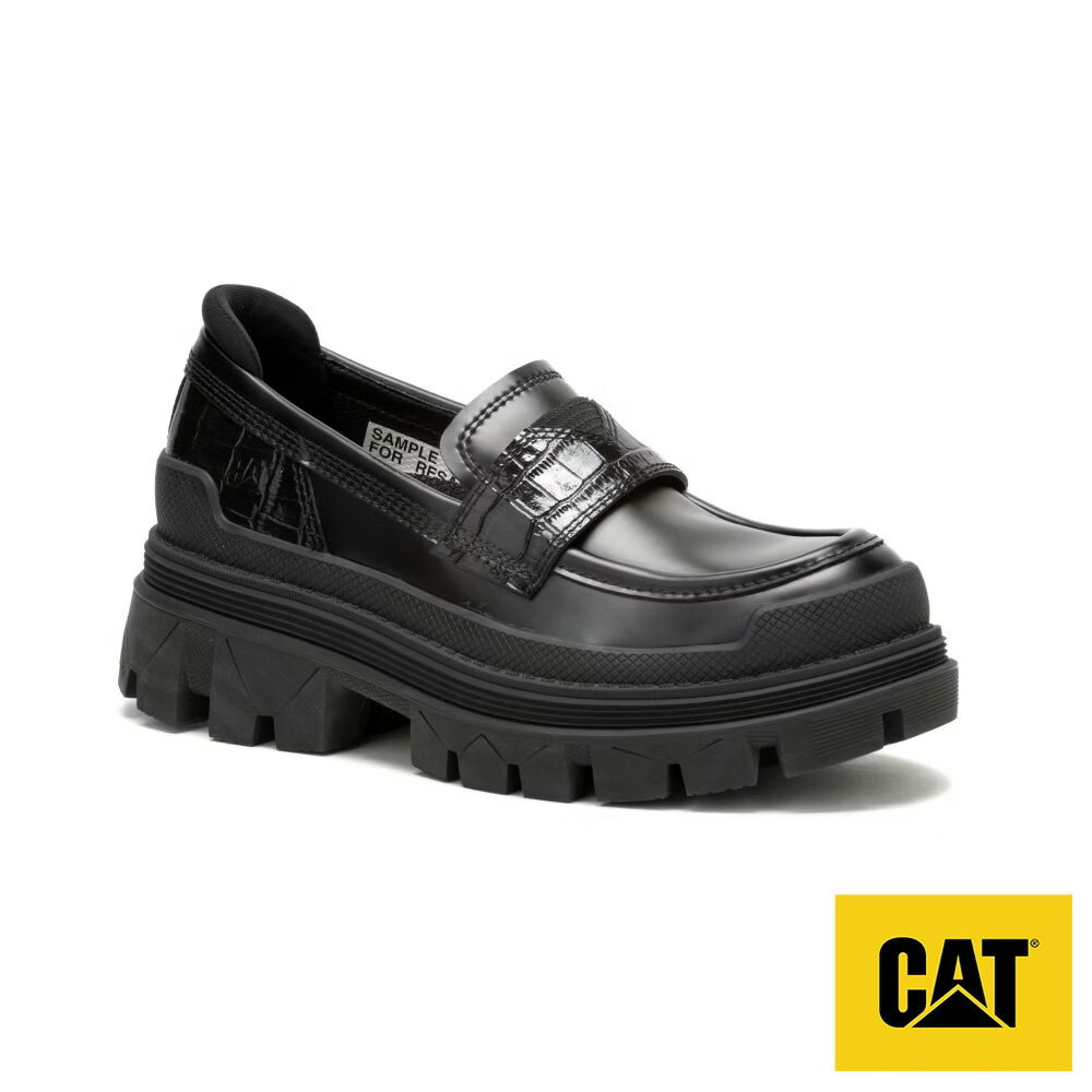 CAT HARDWEAR LOAFER 學院風厚底樂福鞋 女鞋－黑