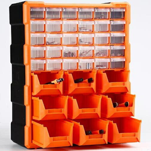收納盒抽屜式零件櫃積木電子元件組合式工具分類整理箱螺絲盒